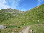 Saliamo verso il vallone che ci porterà allo Spitzhorli